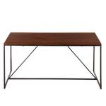 Eettafel Woodson massief acaciahout/ijzer - Bruin acaciahout - Breedte: 160 cm