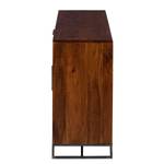 Buffet Woodson Acacia massif / Fer - Acacia brun - Largeur : 145 cm