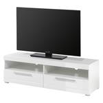 Tv-lowboard Liminka I hoogglans wit/wit