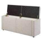 Banc Rhyme Textile - Gris - Largeur : 184 cm - Largeur : 184 cm