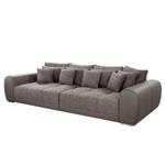 Bigsofa Pesaro Kunstleder / Webstoff Taupe / Grau