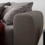 Bigsofa Pesaro Kunstleder / Webstoff Taupe / Grau