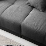 Bigsofa Pesaro Kunstleder / Webstoff Schwarz / Grau