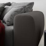 Bigsofa Pesaro Kunstleder / Webstoff Grau / Hellgrau