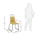 Chaise de jardin Megan Acier / Matière plastique - Jaune