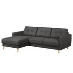 Ecksofa Sola Flachgewebe Longchair davorstehend links