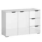 Commode Basil 2 portes - Blanc brillant