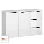 Commode Basil 2 portes - Blanc brillant