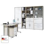 Bureau voordeelset Merit III (6-delig) Sonoma eikenhouten look/hoogglans wit