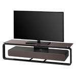 Tv-rek Shanon I hoogglans wit - Zwart/lavagrijs glas - Breedte: 150 cm