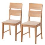 Chaises TelferWOOD I (lot de 2) Bois massif - Hêtre