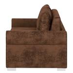 Canapé convertible LATINA Basic Country Microfibre Afua: Marron - Largeur : 165 cm