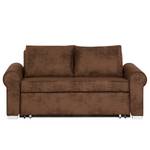 Canapé convertible LATINA Basic Country Microfibre Afua: Marron - Largeur : 185 cm