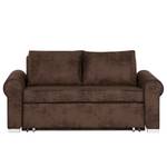 Schlafsofa LATINA Basic Country Microfaser - Microfaser Afua: Schokoladenbraun - Breite: 165 cm