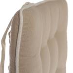 Cuscino per sedia New York (quadrato) Beige - Tessile - 40 x 4 x 40 cm