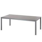 Gartentisch Kudo III Polywood / Aluminium - Grau - 200 x 100 cm