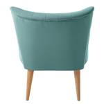 Fauteuil Bauro Tissu - Turquoise