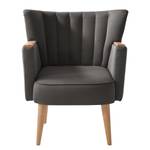 Fauteuil Bauro Tissu - Gris foncé