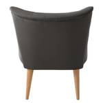 Fauteuil Bauro Tissu - Gris foncé