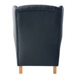 Oorfauteuil Luro Geweven stof Inas: Donkerblauw