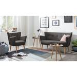 Sofa Bumberry III Webstoff (2-Sitzer) Basalt