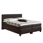 Boxspringbett Harmony Strukturstoff - Anthrazit - 100 x 200cm - Bonellfederkernmatratze - H2 - Ohne Topper