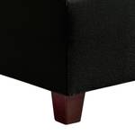 Boxspringbett Harmony Strukturstoff - Schwarz - 180 x 200cm - Tonnentaschenfederkernmatratze - H3 - Ohne Topper