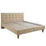 Polsterbett Stensborg Strukturstoff - Beige - 160 x 200cm - Mit Lattenrost