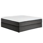 Premium Boxspringbett KINX Webstoff - Stoff KINX: Anthrazit - 200 x 200cm - H2 - Ohne