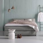 Premium Boxspringbett KINX Webstoff - Stoff KINX: Grau - 180 x 200cm - H2 - 100 cm