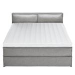 Premium Boxspringbett KINX Webstoff - Stoff KINX: Grau - 180 x 200cm - H2 - 100 cm