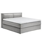 Premium Boxspringbett KINX Webstoff - Stoff KINX: Grau - 180 x 200cm - H2 - 100 cm