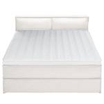 Premium boxspring KINX geweven stof - Stof KINX: Wit - 180 x 200cm - H2 zacht - 100cm