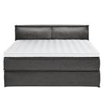 Premium Boxspringbett KINX Webstoff - Stoff KINX: Anthrazit - 180 x 200cm - H2 - 100 cm