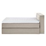 Lit boxspring Kinx Tissu - Tissu KINX : Beige - 180 x 200cm - D2 souple - 100 cm