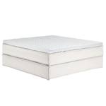 Premium Boxspringbett KINX Webstoff - Stoff KINX: Weiß - 180 x 200cm - H2 - Ohne