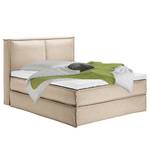 Lit boxspring Kinx Tissu - Tissu KINX : Beige - 160 x 200cm - D2 souple - 130 cm