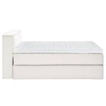 Lit boxspring Kinx Tissu - Tissu KINX : Blanc - 160 x 200cm - D2 souple - 100 cm