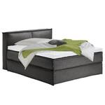 Premium boxspring KINX geweven stof - Stof KINX: Antracietkleurig - 160 x 200cm - H2 zacht - 100cm