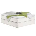 Premium Boxspringbett KINX Webstoff - Stoff KINX: Weiß - 160 x 200cm - H2 - Ohne