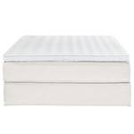 Lit boxspring Kinx Tissu - Tissu KINX : Blanc - 160 x 200cm - D2 souple - Sans