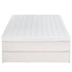 Premium boxspring KINX geweven stof - Stof KINX: Wit - 160 x 200cm - H2 zacht - Zonder