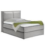 Lit boxspring Kinx Tissu - Tissu KINX : Gris - 140 x 200cm - D2 souple - 130 cm