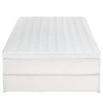 Lit boxspring Kinx Tissu - Tissu KINX : Blanc - 140 x 200cm - D2 souple - Sans