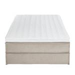 Lit boxspring Kinx Tissu - Tissu KINX : Beige - 140 x 200cm - D2 souple - Sans