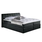 Boxspringbett Valea Strukturstoff - Anthrazit - 140 x 200cm - Kaltschaummatratze - H2