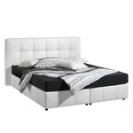 Lit Boxspring Annabel Blanc - 140 x 200cm - Matelas à ressorts Bonnell - D2 souple