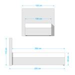 Boxspring Annabel Wit - 100 x 200cm - Koudschuimmatras - H2 zacht