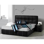 Boxspring Annabel Zwart - 140 x 200cm - Bonell-binnenveringmatras - H2 zacht