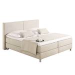 Letto boxspring Nilan Tessuto - Ecrù - 180 x 200cm - Materasso in schiuma a freddo - H3